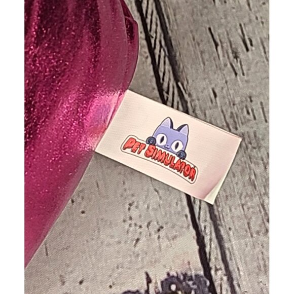 9" Pet Simulator X Dark Matter Series Hot Pink Cyclops Plush Metallic Shiny - Picture 4 of 4